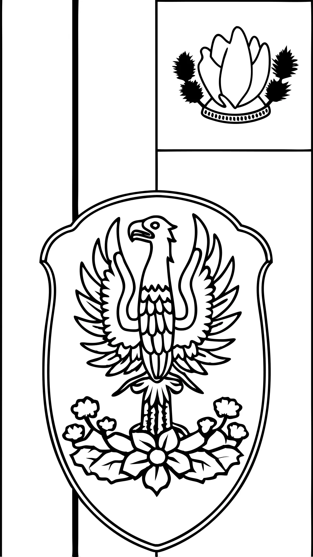 mexican flag coloring page